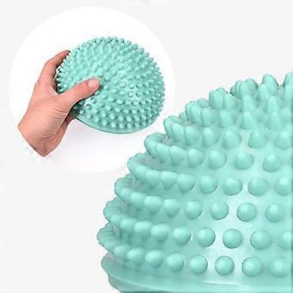 Hedgehog Balance Pods Sæt Med 2 Piggede Fitnesskupler Til Sport, Fodmassage, Stabilitetstræning, Balanceterapi I Flere Farver (Gul+Lilla)