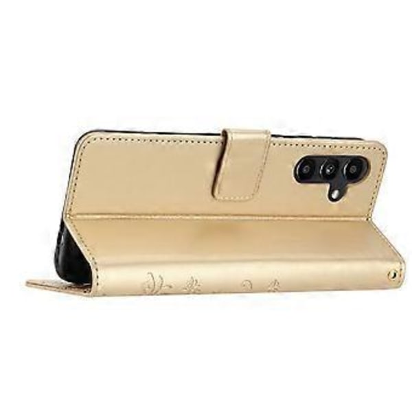 Til Samsung Galaxy S24 FE Etui PU Læder Telefon Wallet Cover med Rem Style B