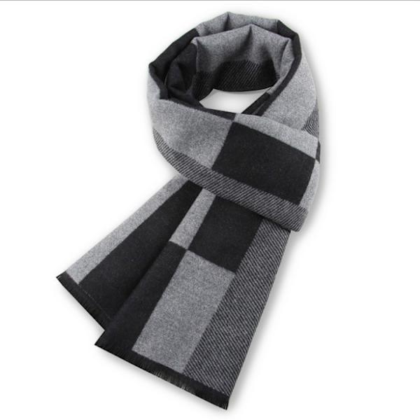 Herrar Halsduk Lång Varm Höst och Vinter Mjuk Bekväm Tartan S