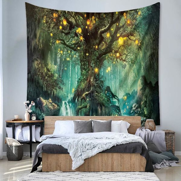 1 kpl 200 x 150cm Elämänpuu seinävaate Elämänpuu, Psychedel