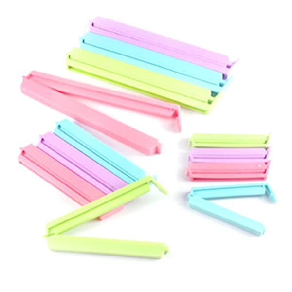 12 stk. Madforseglingsclips, Pose Lukkeclips, Plastik Madclips