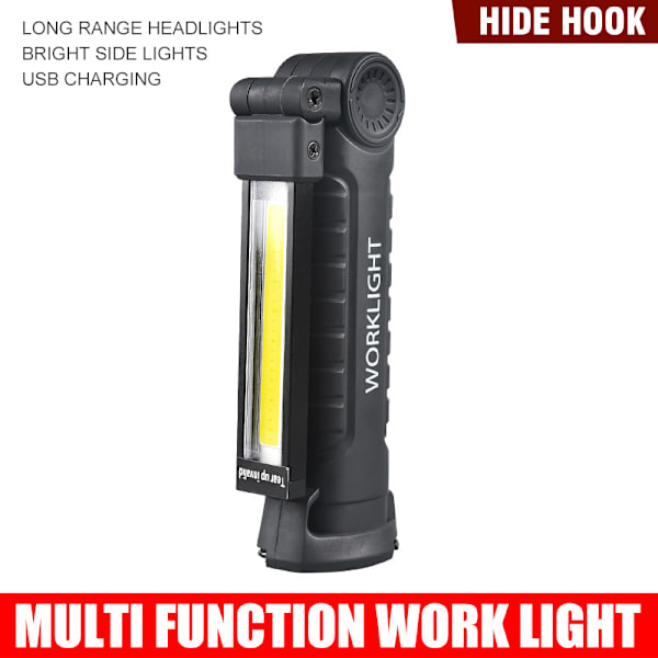 COB arbetslampa, ultraljusstark LED-arbetslampa, USB-laddningsbar port