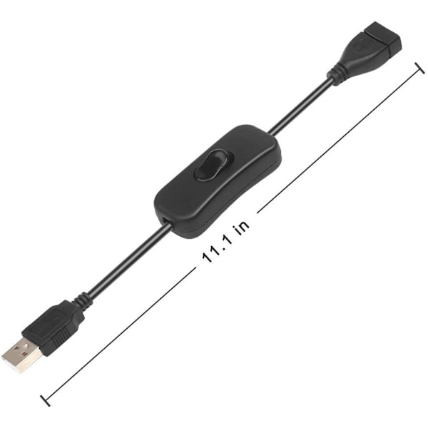 USB-kaapeli ON/OFF-kytkimellä Jatkokaapeli USB-lamppu USB fa