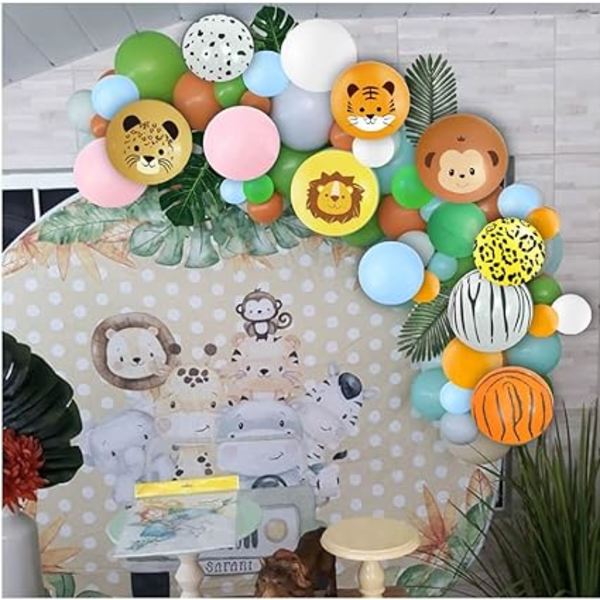 Jungle Wildlife Balloner - 10 12 tommer latex dyreballoner til j