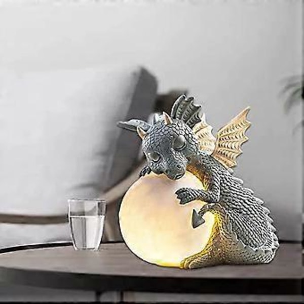 Puutarhalohikäärme hahmot koriste lohikäärme puutarhahahmo polyresiini dinosaurus hartsi koristeet meditoiva patsas säänkestävä puutarha lohikäärme hahmot FR ulkopiha
