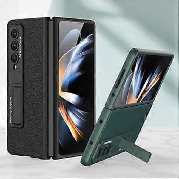 GKK Ultratunt Ensfärgat PU-fodral för Samsung Galaxy Z Fold4