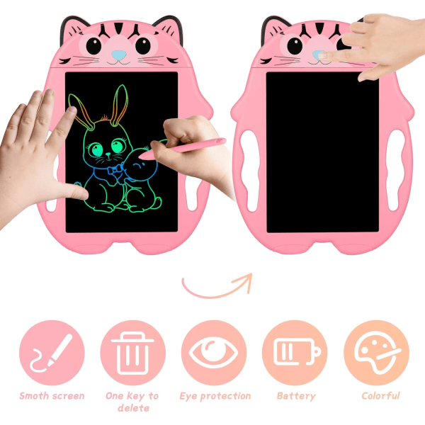 Färgglad LCD Skrivplatta Grafisk Tablet 9 Tum Ritbord
