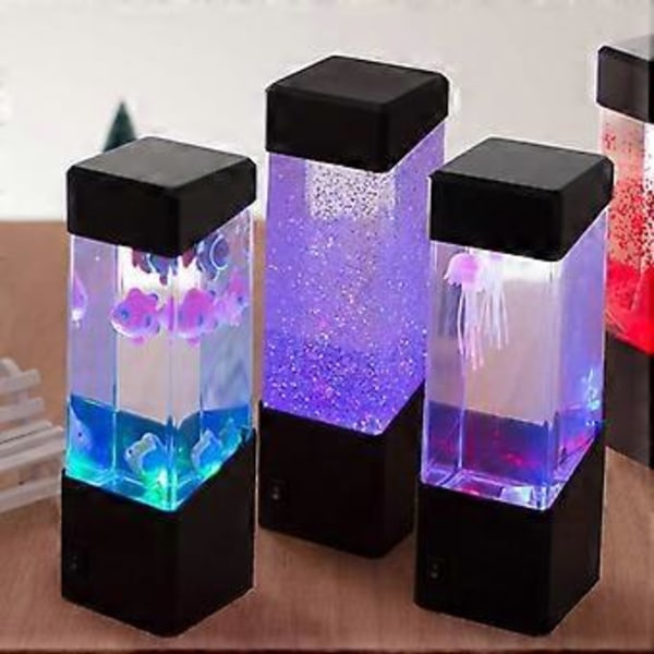 Mini Jellyfish Mood Lamp-Led Fantasy Jellyfish Lampe Fargelegger Stemningen-Lampen Endrer Seg/Usb Lading-Hoveddekorasjon Magisk Lampe For Gave