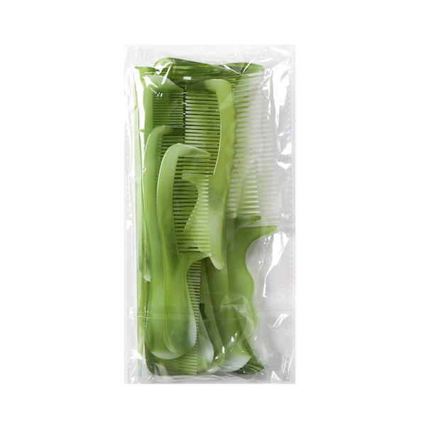 10-pack handtaggskammar (gröna), bredtandade kammar, f