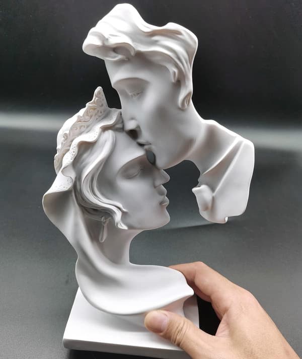 Kærligheds-Kys Statue, Dekorative Figurer, Moderne Stue Dekoration