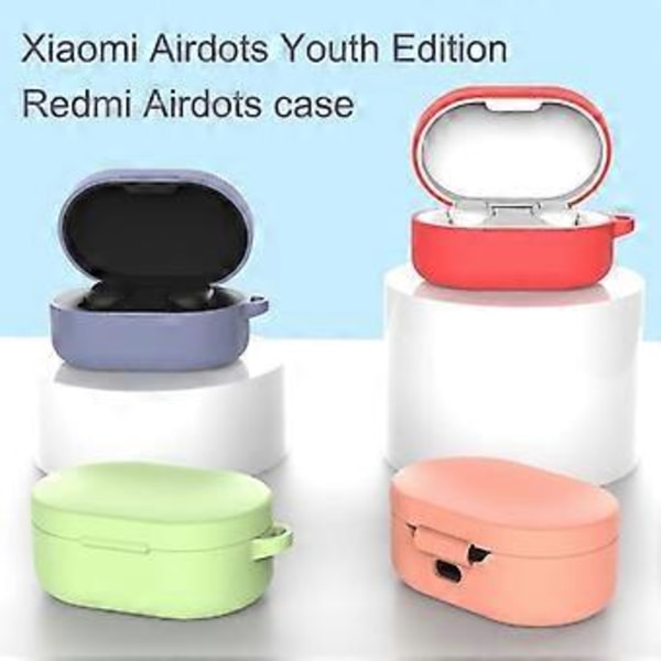 Mjukt silikonskal för Red Mi Airdots Youth Version Headset Set för Xiaomi Bluetooth-kompatibel