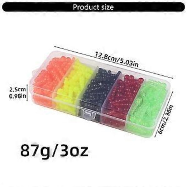 250 st Fiske Inline Spinner Rig Beten Tillverkningstillbehör Öring Fiske Pärlor Beten Utrustning Staplade Fiske Pärlor Set