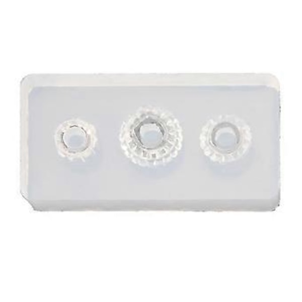 Silikoneform Stor Hul Perle Charm Armbånd Resin Smykker Håndværktøj 3
