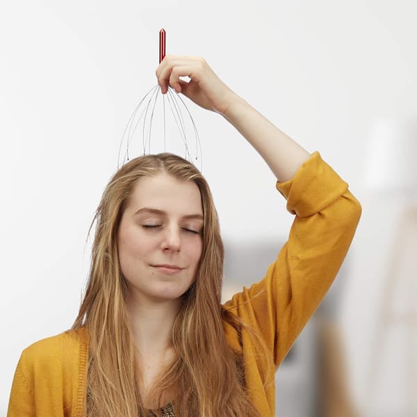 1 stk. Afslapningsdag, Rød Hårbundsmassager Hovedet Massager Rysten
