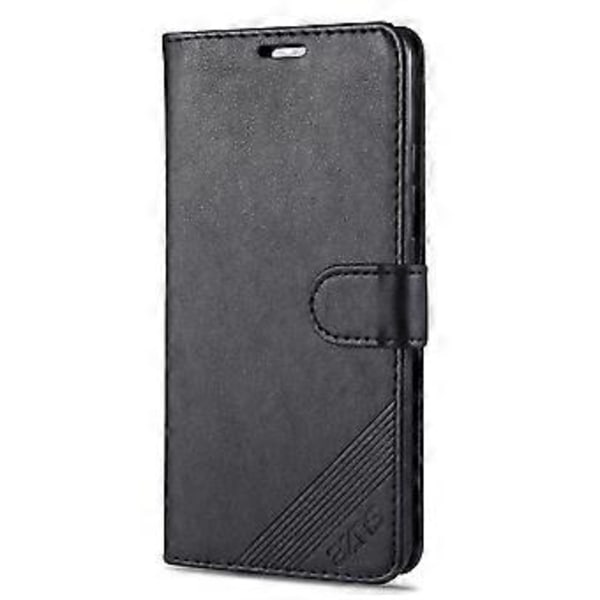 Lampaan Nahka Pintainen Nahkakotelo Vivo Y9s / V17 -puhelimelle Black