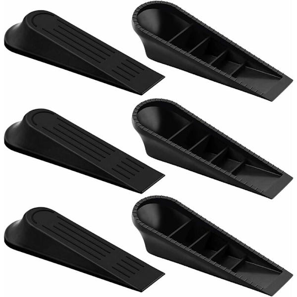 Dørstopper, 6 stk. Heavy Duty Dørstoppere Nylon Dørstoppere Plast