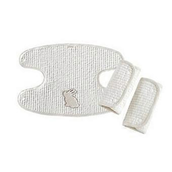 Sæt med babyhagesmække, absorberende og blødt bomuldsstof til savlende og tandfrembrud hos spædbørn og småbørn, tilbehør til babybærestol patch rabbit