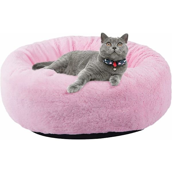 Anti-stress kurv katteseng for kattunge myk fluffy pute kurv