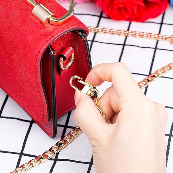 120 cm (guld) Silver Bag Chain, Handbag Handbag Chain for Girl Sh