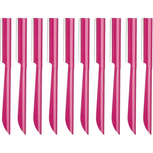 Ögonbrynsrakhyvel set om 10 Kvinnor Ögonbrynstrimmer Rakhyvel (13cm)