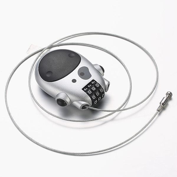 Tecknad ko Teleskopisk ståltråd Stålkabel Lösenordslås