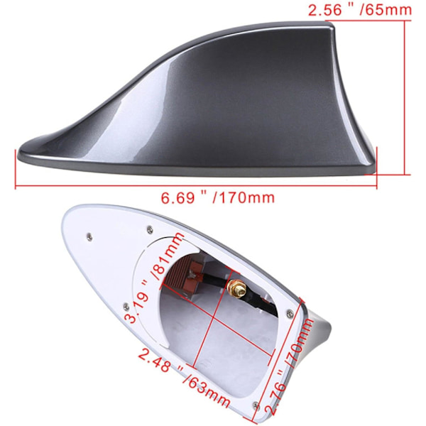 Bil Universal Hai-finne Antenne, Bil Tak Antenne Radio Antenner Hai