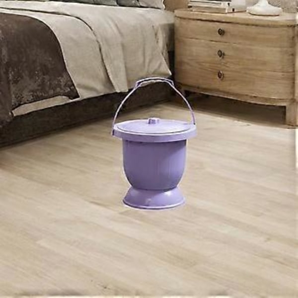 Nattkärl Spottkopp med Lock Förtjockad Urinflaska Natturinal Portabel Spottkopp Urinalkruka för Camping Barn Vuxna (Lila L) Purple L