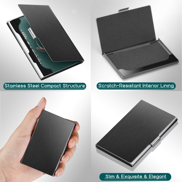 Metal Business Card Holder for Men & Women, Pocket Business Card