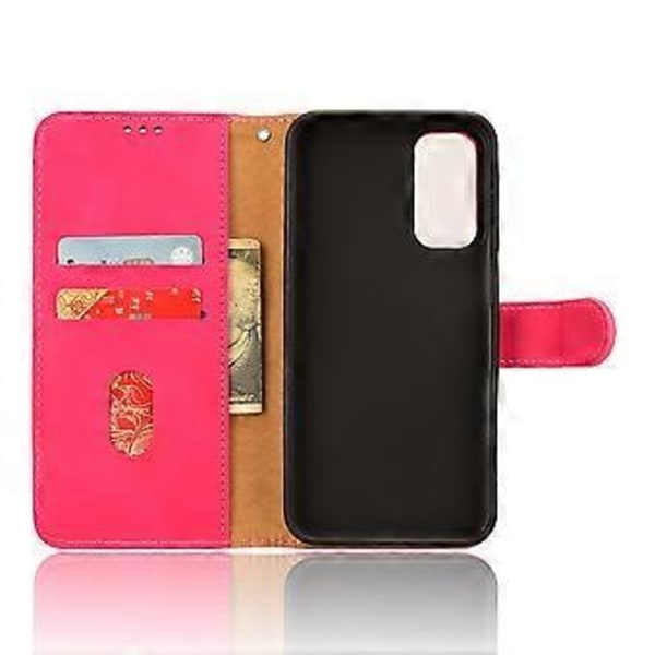 Skinnfodral med Ställ för Samsung Galaxy M15 5G - Läderliknande Style D