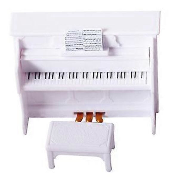 1 Sett Mini Stående Piano og Pianokrakk Scene Fotograferingsrekvisitter Mini Husdekor