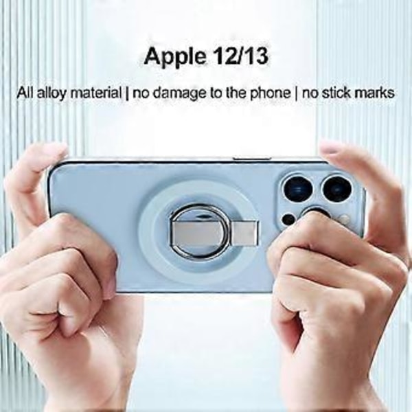 Mobiltelefon Grepp Fingerring Fäste Bekvämt Stöd Magnetiskt Fäste Tillbehör