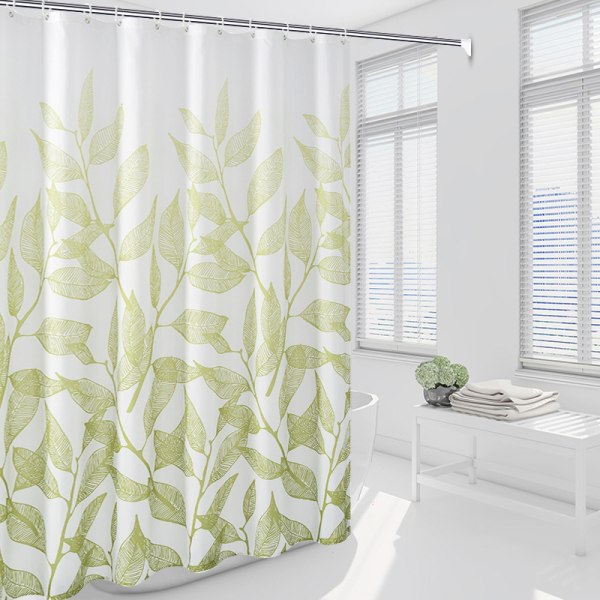 Water and Mildew Shower Curtain - Easy Hanging Bathroom Acce