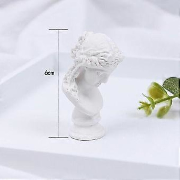 2.4 Tommers Klassisk Resin Gresk Hode Byste Statue Skulptur Figur Hjem Dekor Statue (Arias) Arias