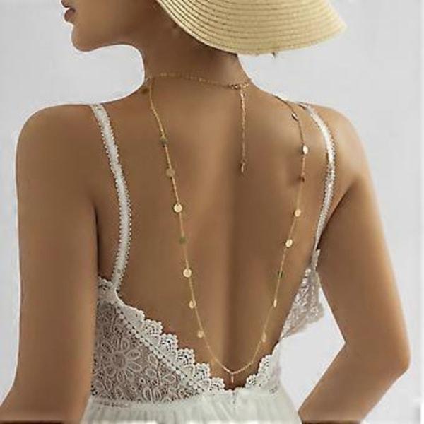 Enkel Pärl-BH Kroppskedja med Halsband Pärlor Metall Lång