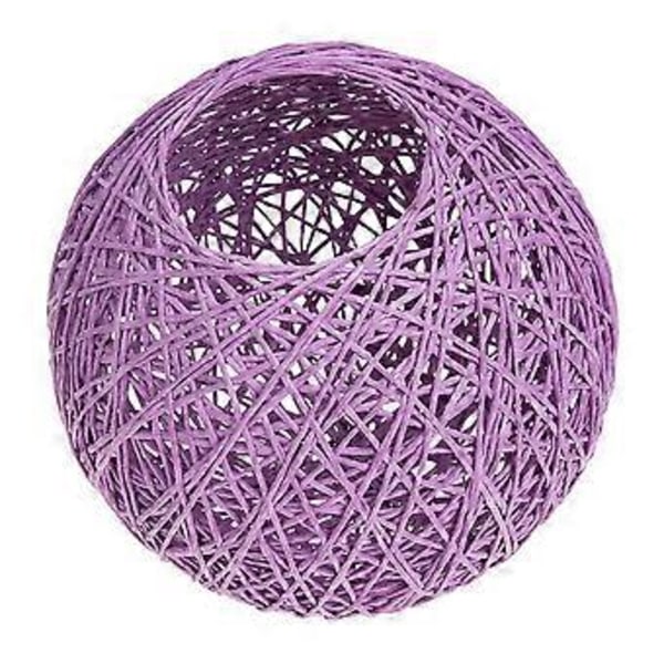 Papir Rattan Kugle Loftlampe Dæksel Lampeskærm Hjem Loftlampeskærm