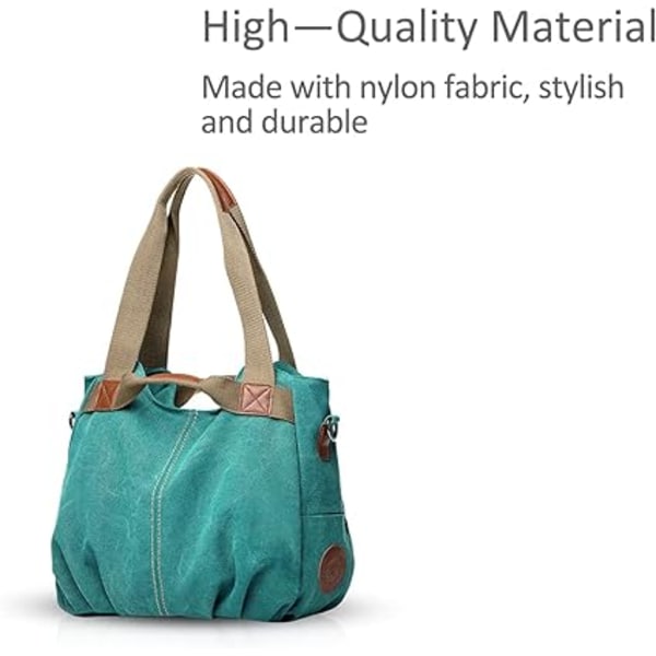Dam Canvas Handväska Crossbody Väska Dam Axelväska Dam