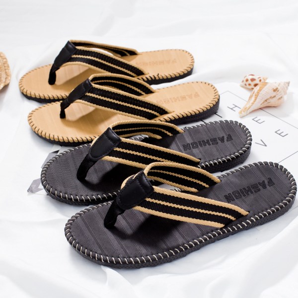 Herre og dame flip flops flate flip flops sommer tøfler strand og P