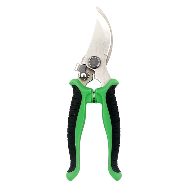 1pc Green Pruning Shears, Non-Slip Shears with Lock Handle Profes