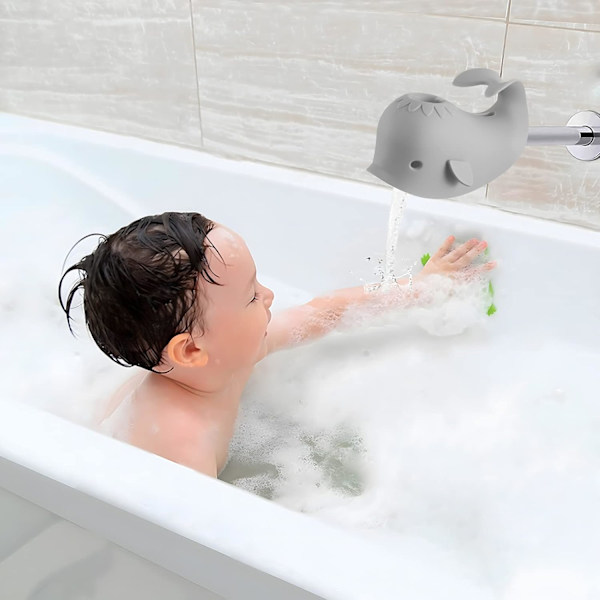 Grå badekar tudhætte, baby badekar hanehætte, småbørn og