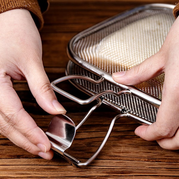 Sandwichklemme 304 rustfrit stål toastbrød bagning net bagning b
