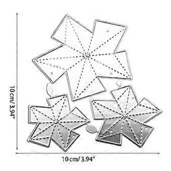 Vindmølle Metal Skærestencils Scrapbooking DIY Album Stempel Papirkort til Håndlavede Lykønskningskort Prægning Dekoration