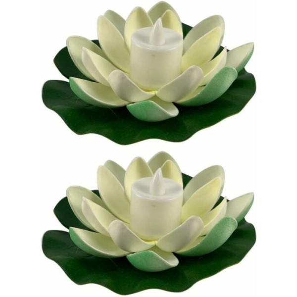 Flytande poollampor, LED-lotusblomlampor, flytande LED-ljus för simning