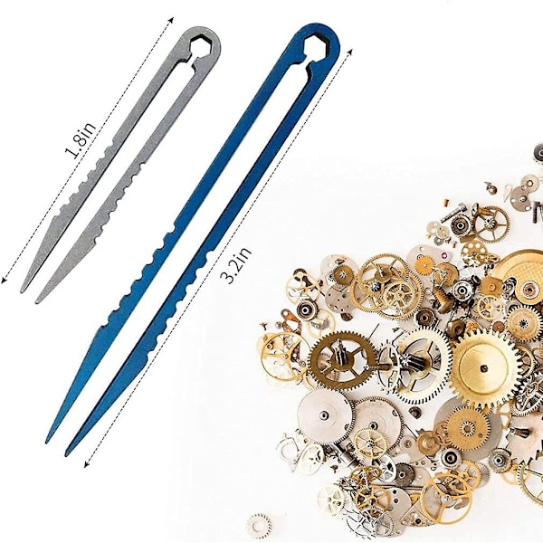 2-pack Mini titanpincett - Bärbar titanlegering Edc-tång - Överlevnad Camping Utomhus Miniverktyg