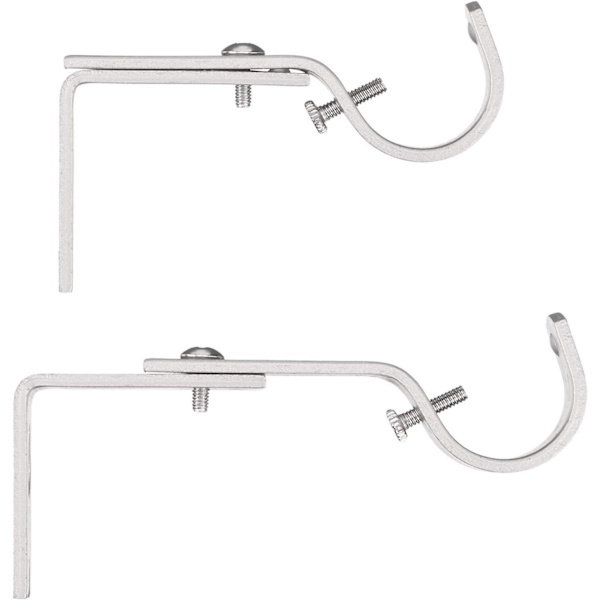Argent 2.5cm * 2.5mm, säädettävä seinäkiinnike verhotangolle