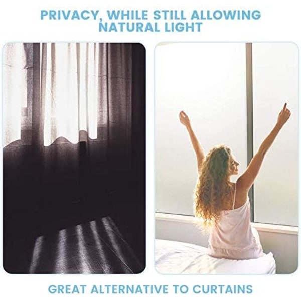 Static Cling Privacy Film Frosted Window Film 30x200CM UV Protec