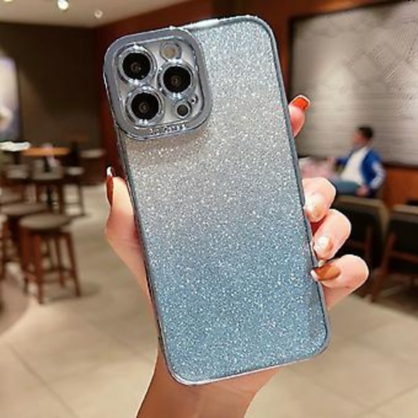 Glitter TPU-skal för iPhone X / XS Blue