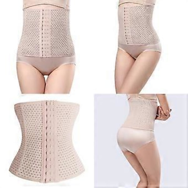 Åndbar talje-abdominal korset bælte Body Shaper Trainer XS (Hudfarve XS) Skin Color XS