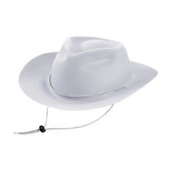 Cowboyhatt för barn, solskyddshatt för fiske, scenframträdanden, camping (Vit) White