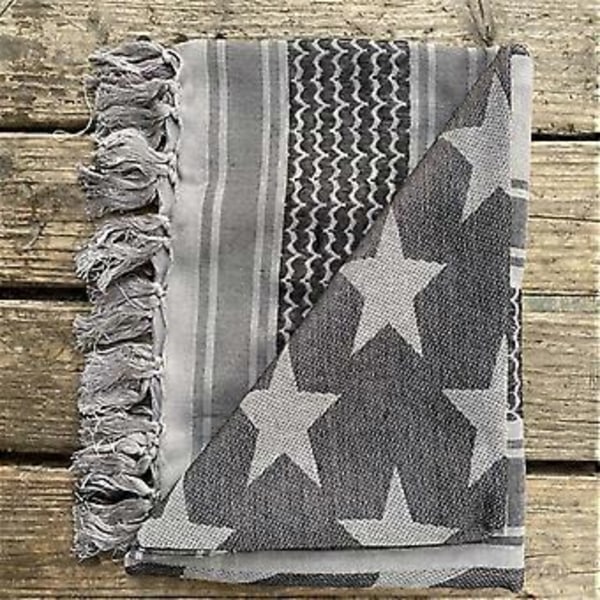 Kevyt Aikuisten Jacquard-kuvioinen Huivi Monikäyttöinen Päähuivi Säädettävä Uskonnollinen Huivi Ulkoiluun Aurinkosuoja Pääkääre AK vihreä (AK vihreä) AK green