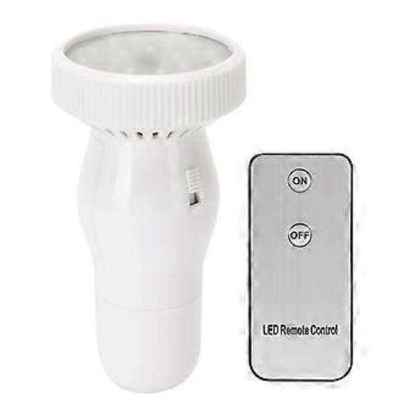 LED Energisparlampa Fjärrkontroll Ficklampa Uppladdningsbar Anjonreningslampa 100-240V